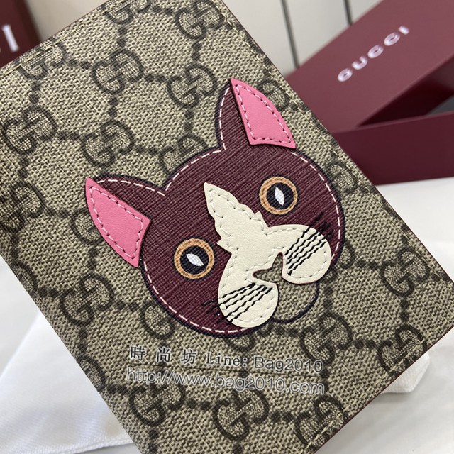 Gucci專櫃古馳最新款飾小紅貓細節GG迷你錢包 jh2021型號：810072